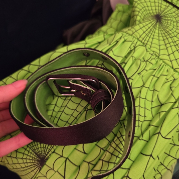 Green Spider Web Vixen By Micheline Pitt Dress - Picture 6 of 6